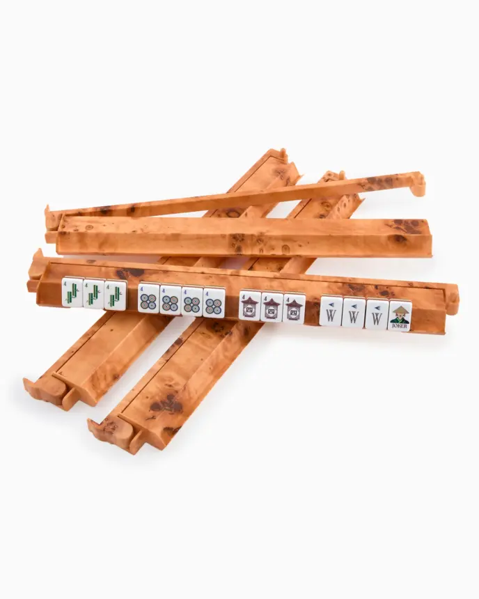 Oh My Mahjong - Burl Rack and Pusher Set