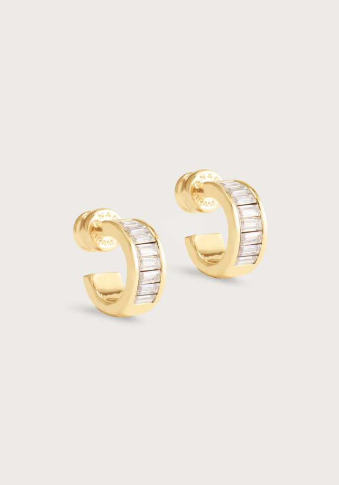 *Anabel Aram - Celeste Huggie Hoops, Gold