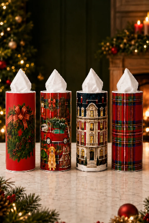 Holiday Christmas Tissue S/4 by Nicolette Mayer