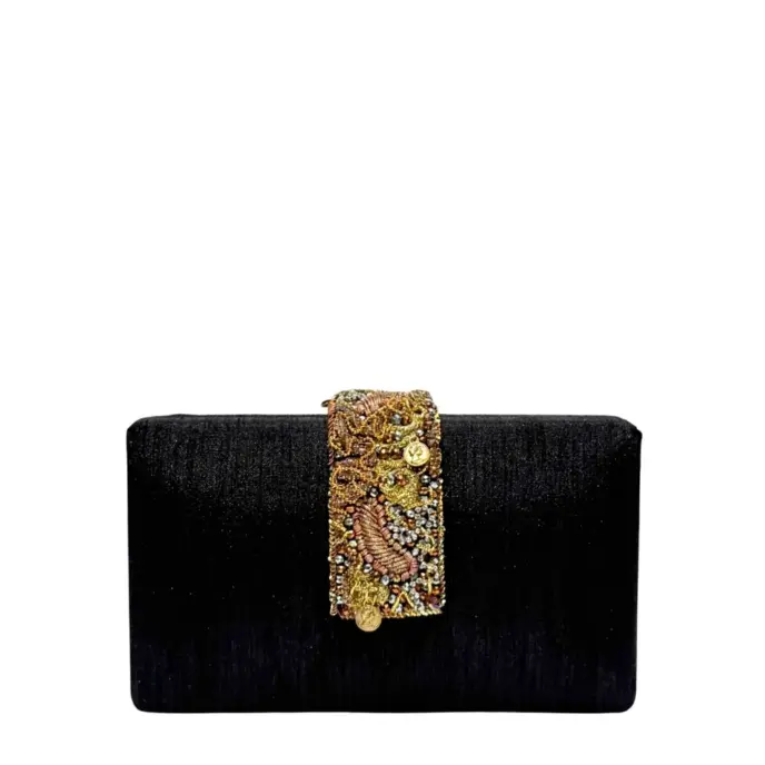 Simitri - Heirloom Beaded Fringe Clutch-G