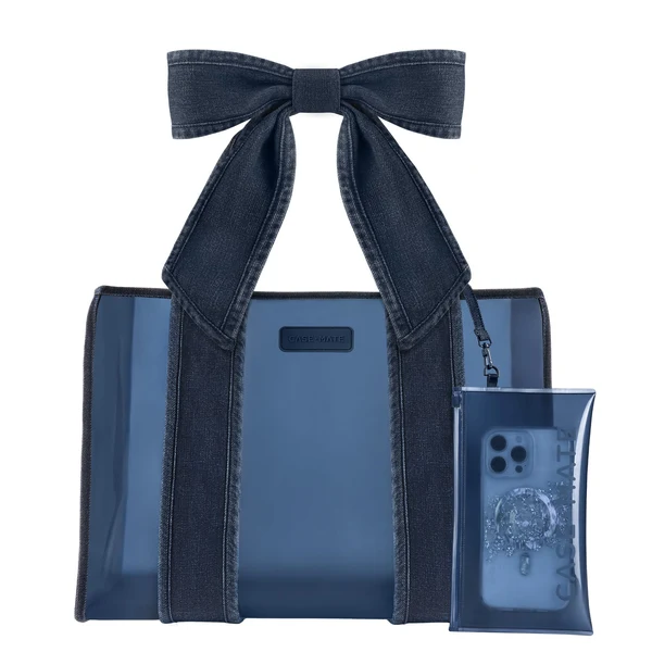 Case Mate - Denim Bow Tote w/bow