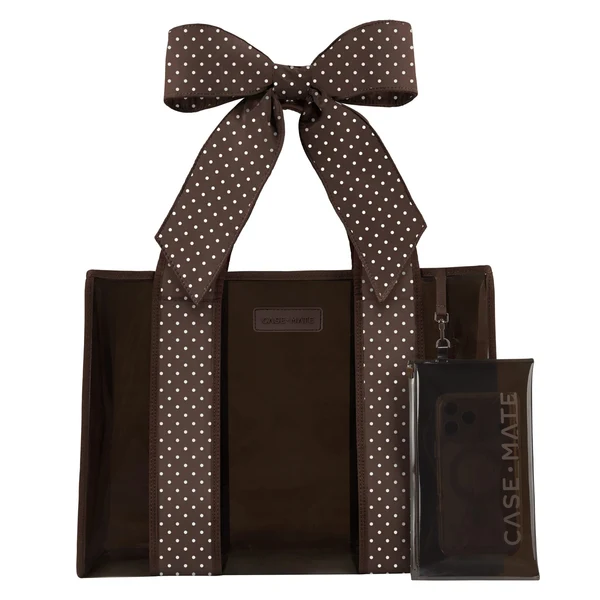 Case Mate - Espresso Dot Bow Jelly Tote