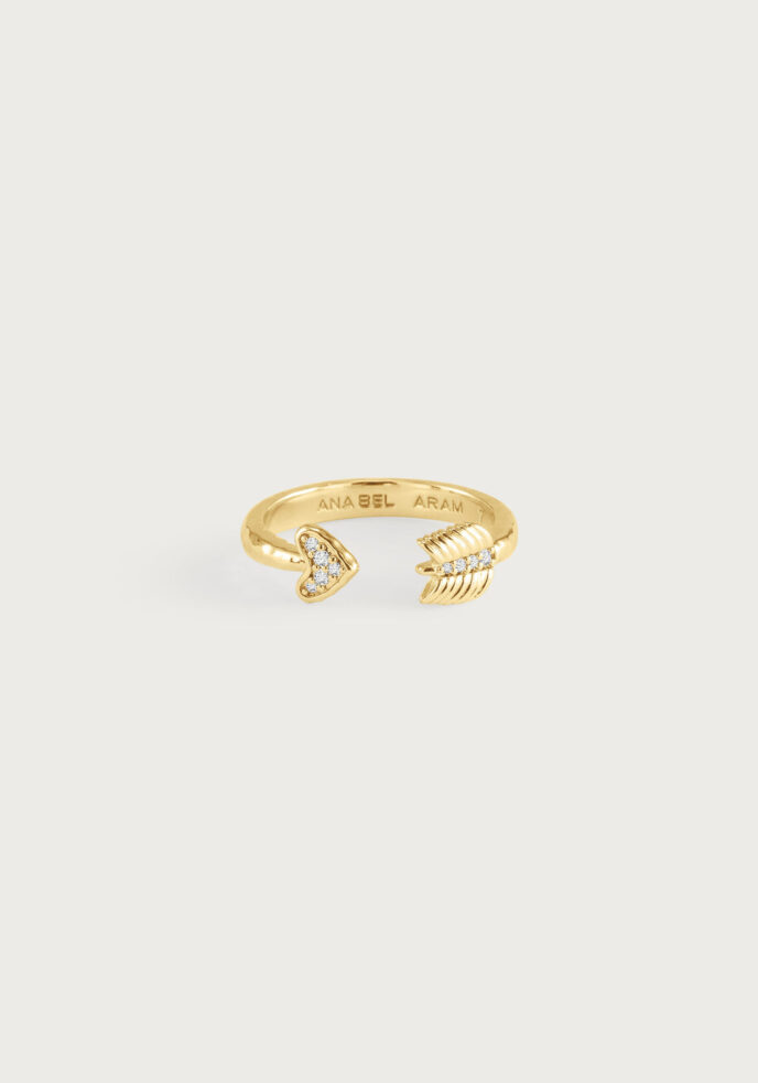 Anabel Aram - Heart Arrow Ring 8